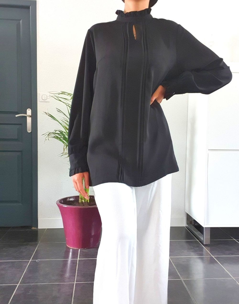Col Ruffle Blouse col ruffle