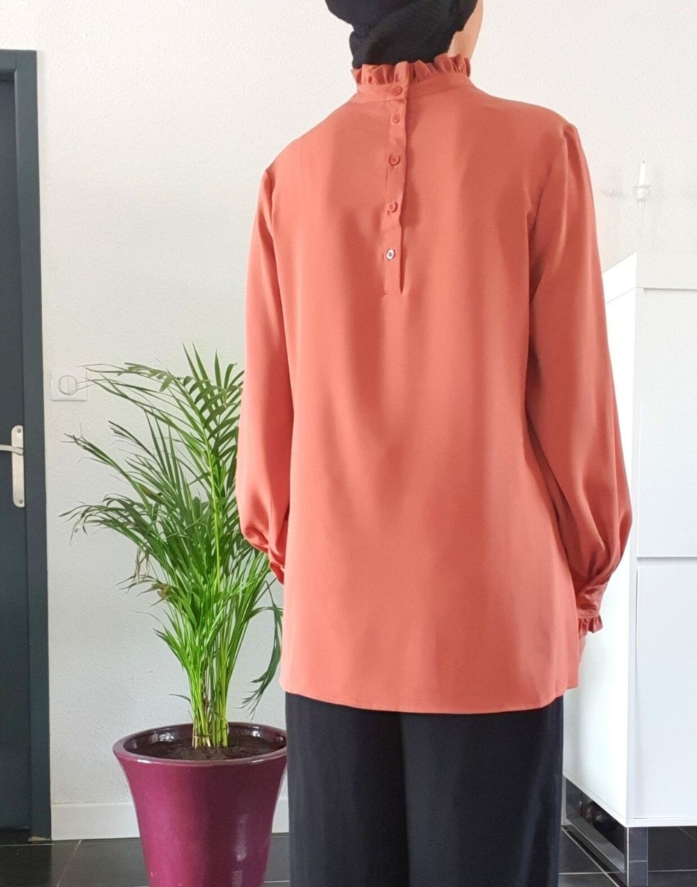 Col Ruffle Blouse col ruffle
